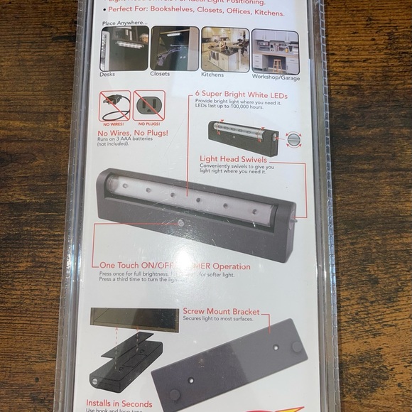 Portable Swivel Light Head - Wireless LED Lite Bar. - Picture 2 of 3